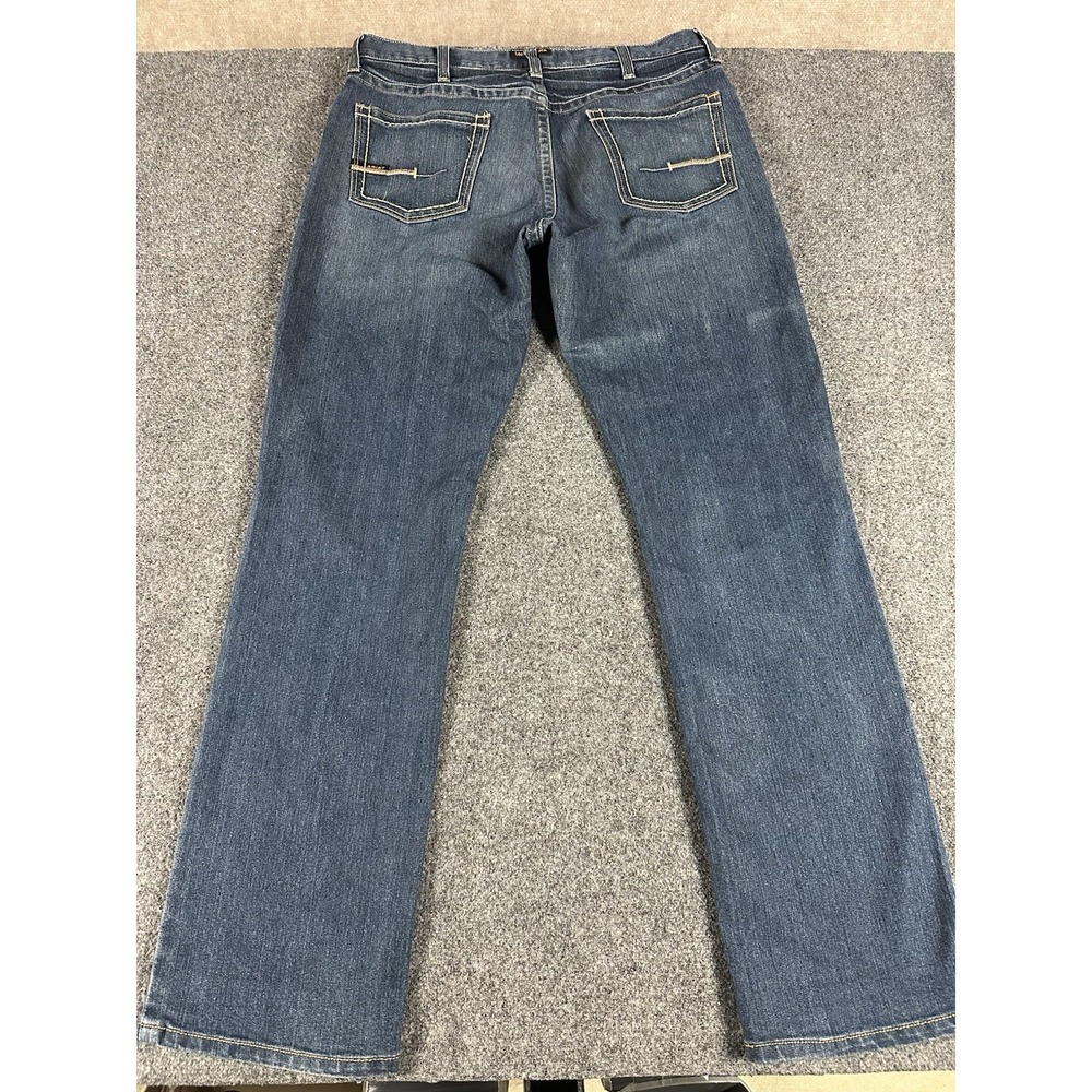 Ariat M5 Jeans Rebar Straight Men's Medium Wash Size 36 X 36 Whiskered * - Picture 11 of 14